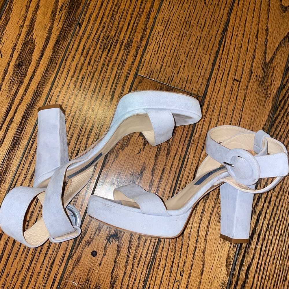 Dee Keller Blue Suede Heels